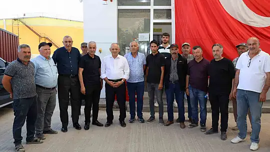Başkan Öztürk ve Ziraat Odası Başkanı Genç'ten TMO Alım Noktası'na ziyaret