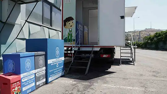 Başkan Palancıoğlu'ndan Sıfır Atık Projesine Yeni Uygulama: mobil sıfır atık toplama ve eğitim aracı