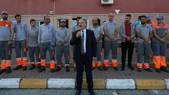 Başkan Palancıoğlu personel ile bayramlaştı