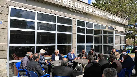 Başkan Yalçın'dan Başakpınar'da hizmet ve sohbet turu