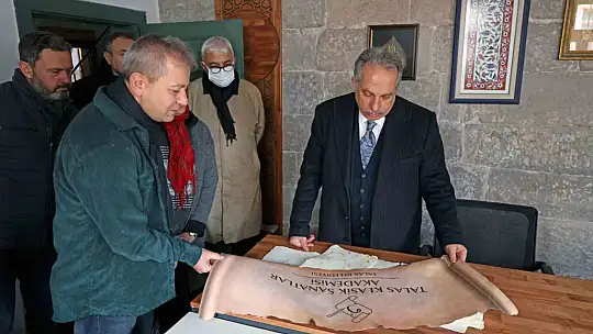 Başkan Yalçın'dan bir ilk Talas Klasik Sanatlar Akademisi