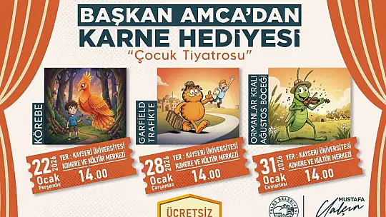 Başkan Yalçın'dan çocuklara karne hediyesi tiyatro şöleni