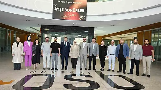 Başkan Yalçın ve Böhürler mutabık kaldı: Kayseri OSB sanayicisi Suriye pazarını keşfedecek