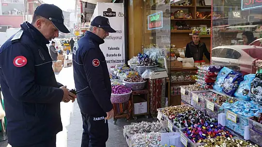 Bayram öncesi Melikgazi Zabıtası'ndan sıkı denetim