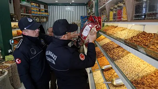 Bayram öncesi Melikgazi Zabıtası'ndan sıkı denetim