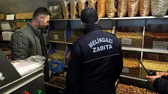 Bayram öncesi Melikgazi Zabıtası'ndan sıkı denetim