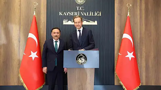 Belçika Ankara Büyükelçisi'nden Vali Çiçek'e ziyaret