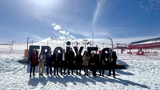 Belçika heyeti Erciyes'e hayran kaldı