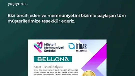 Bellona müşteri memnuniyetinde güvenin adresi oldu
