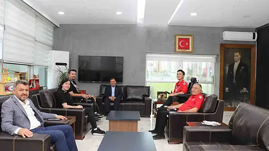 Boccia sporcularından Kabakcı'ya ziyaret