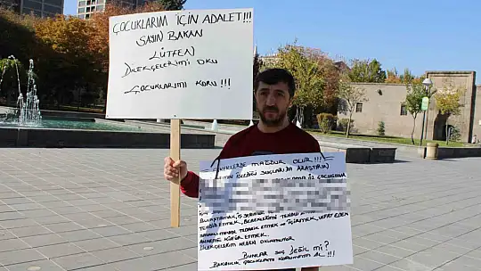 Boşanmak isteyen şahıstan tek kişilik eylem