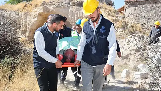 Bünyan'da deprem tatbikatı yapıldı