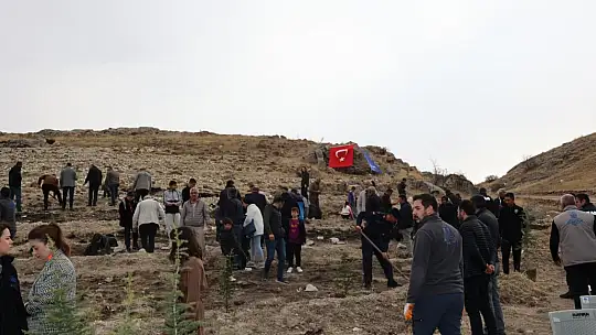 Bünyan'da Milli Ağaçlandırma Günü'nde fidanlar toprakla buluştu