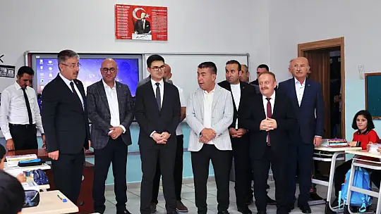 Bünyan'da yeni eğitim öğretim yılı ziyareti