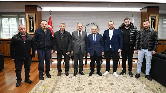 Büyükkılıç'a, Bünyan Belediye Başkanı Metin'den ziyaret
