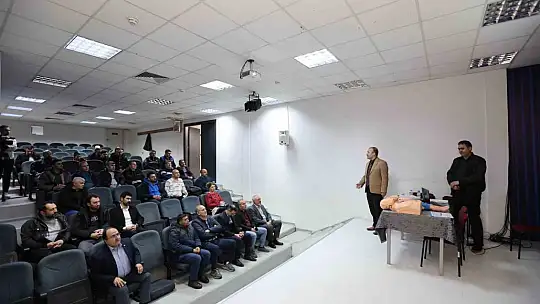 Büyükşehir'den personeline sertifikalı 'ilk yardım' eğitimi