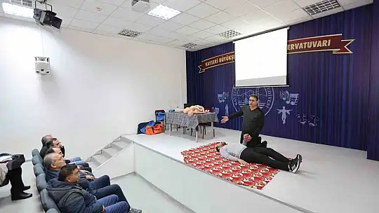 Büyükşehir'den personeline sertifikalı 'ilk yardım' eğitimi