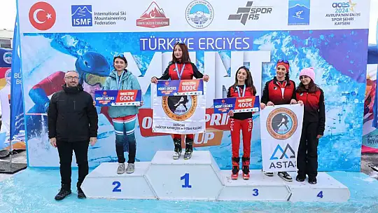 Büyükşehir ile zirvede büyük final: Uluslararası Erciyes Dağ Kayağı Yarışları sona erdi