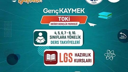 Büyükşehir'in Genç KAYMEK kurslarında yeni dönem kayıtları sürüyor