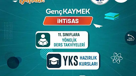 Büyükşehir'in Genç KAYMEK kurslarında yeni dönem kayıtları sürüyor