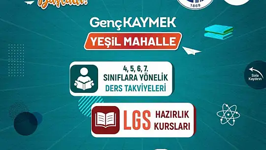 Büyükşehir'in Genç KAYMEK kurslarında yeni dönem kayıtları sürüyor