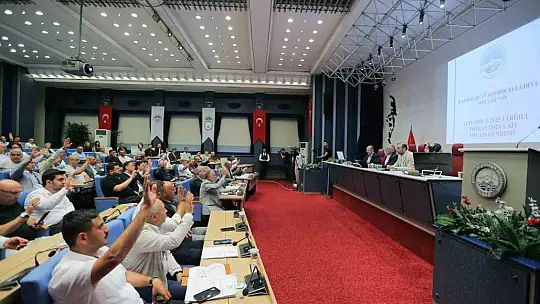 Büyükşehir Meclisi'nden 91 maddeyle Kayseri'ye hizmet ve eser yağmuru