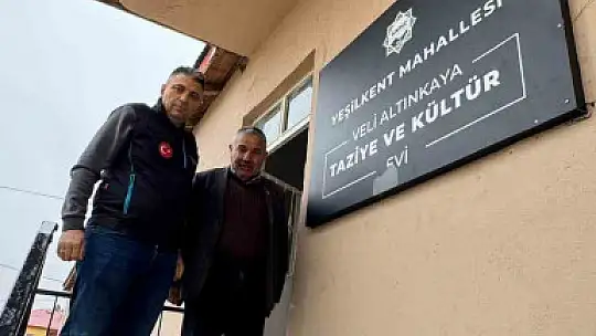 Büyükşehir, Sarız'da Veli Altınkaya Taziye ve Kültür Evi'ni yeniledi