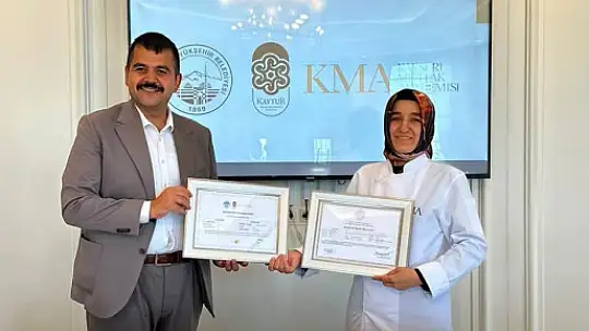 Büyükşehirin gastronomi vizyon projesi Kayseri Mutfak Akademisi ilk mezunlarını verdi