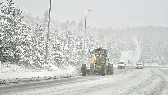 Büyükşehirin karla mücadele ekipleri tam kadro sahada