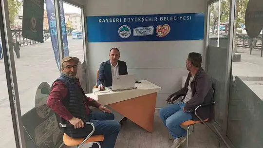 Büyükşehirin Mobil Beyaz Masa Birimi ile hizmet her yerde