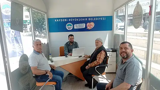 Büyükşehirin Mobil Beyaz Masa Birimi ile hizmet her yerde