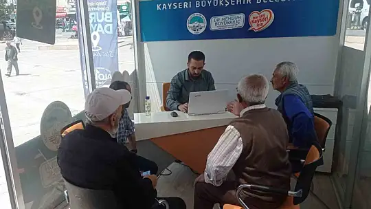 Büyükşehirin Mobil Beyaz Masa Birimi ile hizmet her yerde