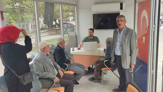 Büyükşehirin Mobil Beyaz Masa Birimi ile hizmet her yerde