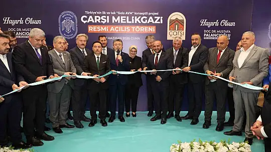 Çarşı Melikgazi, bakan Yumaklı'nın katılımıyla resmen açıldı