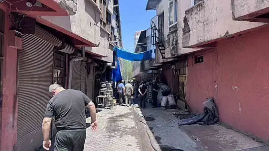 Çelik eşya atölyesinde korkutan yangın
