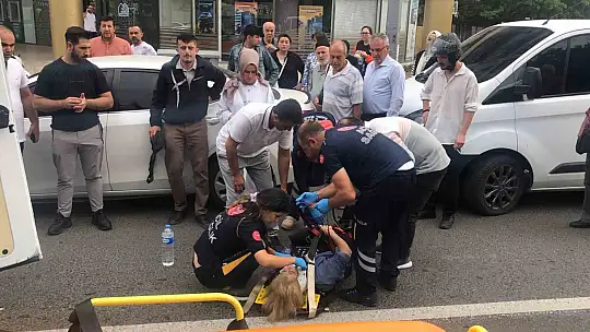 Çorlu'da motosiklet yayaya çarptı: 2 yaralı