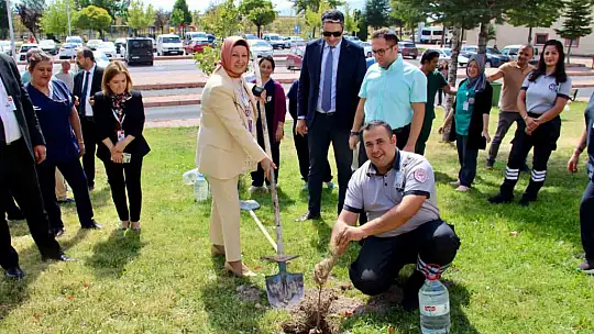 Devlet Hastanesi'nde ağaçlandırma seferberliği