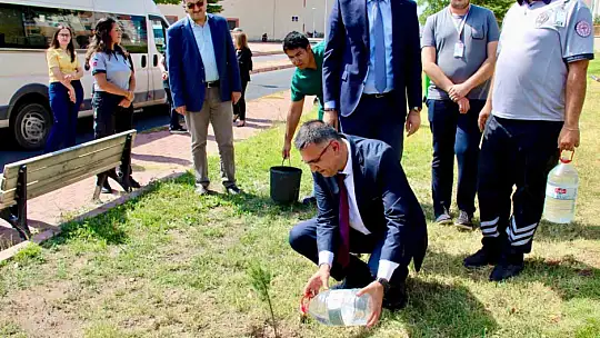 Devlet Hastanesi'nde ağaçlandırma seferberliği