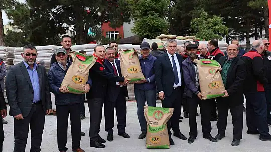 Doğal afetler nedeniyle mağdur olan çiftçilere tohum desteği