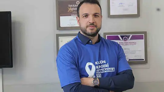 Dünyada en sık görülen 3. kanser türüne mavi tişörtlerle dikkat çektiler