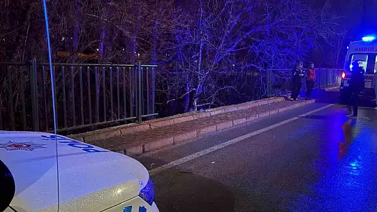 Ehliyetsiz sürücü 5 metrelik bahçe duvarından uçtu: 1 yaralı