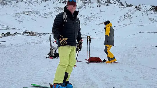Ekstrem kayakçı Dan Egan, 33 yıl sonra yeniden Erciyes'te