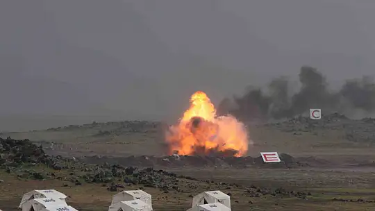 Erciyes-2025 Tatbikatı seçkin gözlemci gününde hünerlerini sergiledi