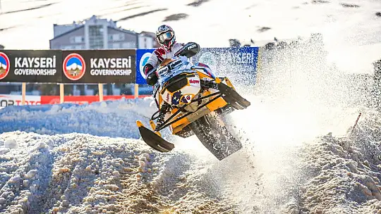 Erciyes, Dünya Kar Motosikleti Şampiyonası'na ev sahipliği yaptı
