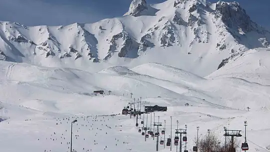 Erciyes'e sömestir bereketi: 1.4 milyon turist ziyaret etti