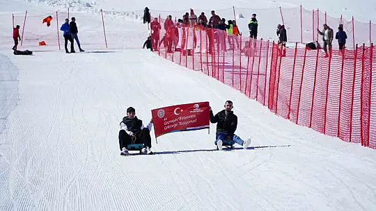 Erciyes, Geleneksel Kızak Türkiye Şampiyonası'na ev sahipliği yaptı