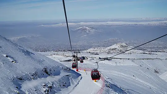 Erciyes hafta sonu 30 bini aşkın misafir ağırladı