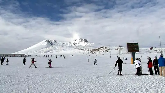 Erciyes hafta sonu yine ilgi odağı oldu
