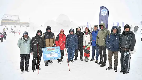 Erciyes'in karı sanat eserine dönüştü