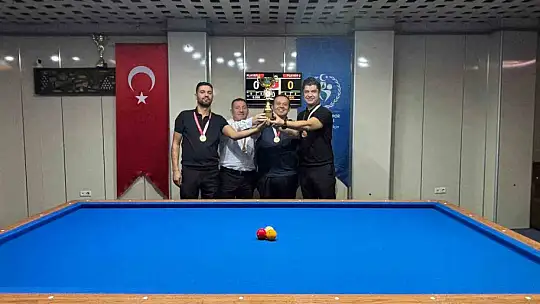 Erciyes Takımlar 3 Bant Bilardo Şampiyonası yapıldı